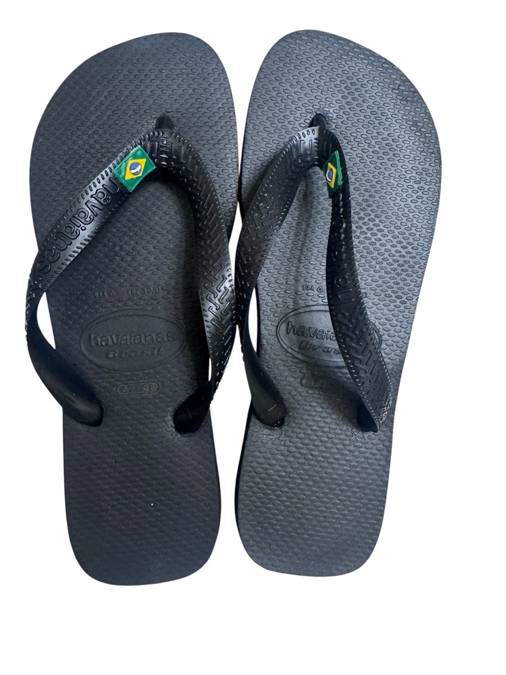 HAVAIANAS Slim Flip Flops in black